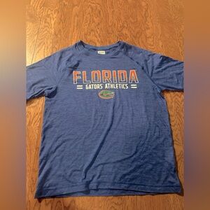 BOX SEAT CLOTHING Florida Gators Dri Fit Athletics Blue Short Sleeve Shirt, M